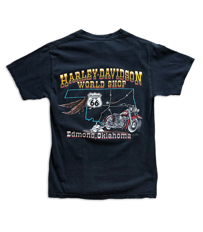 00's Vintage Harley Davidson - World Shop T-Shirt
