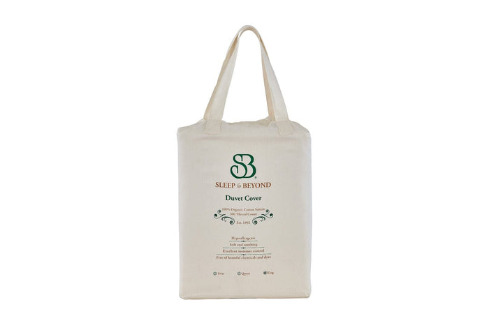 Sleep & Beyond 100% Organic Cotton Sateen Duvet Cover Set
