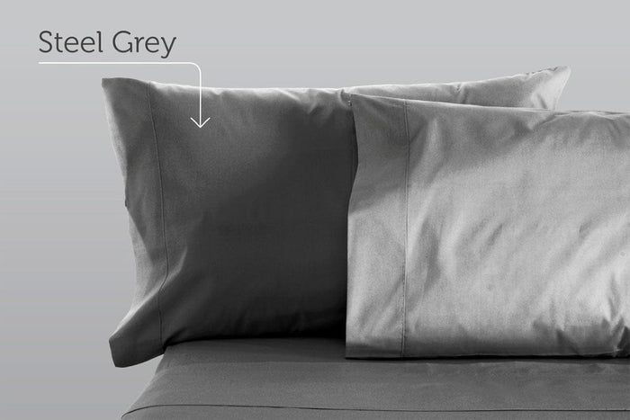 Sleep & Beyond 100% Organic Cotton Sateen Pillowcase Pair