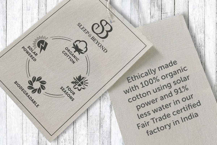 Sleep & Beyond 100% Organic Cotton Sateen Pillowcase Pair