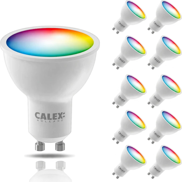 10x Calex Smart LED Bulb - GU10 - RGB + CCT