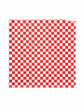 12" x 12" Red Checkered Wax Paper