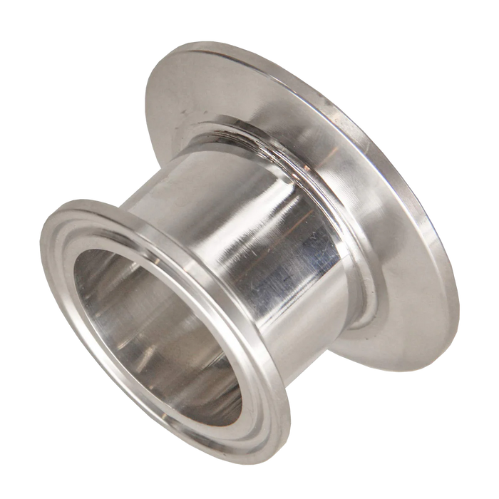 1.5" x 2" Sanitary Concentric Reducer - Tri Clamp Clover 304 Stainless Steel