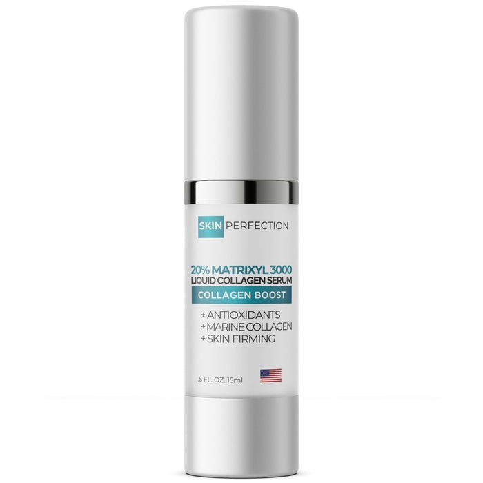 Matrixyl Collagen Booster Serum 20% Matrixyl 3000 bottle with Pepha Tight DMAE hyaluronic acid Made in USA