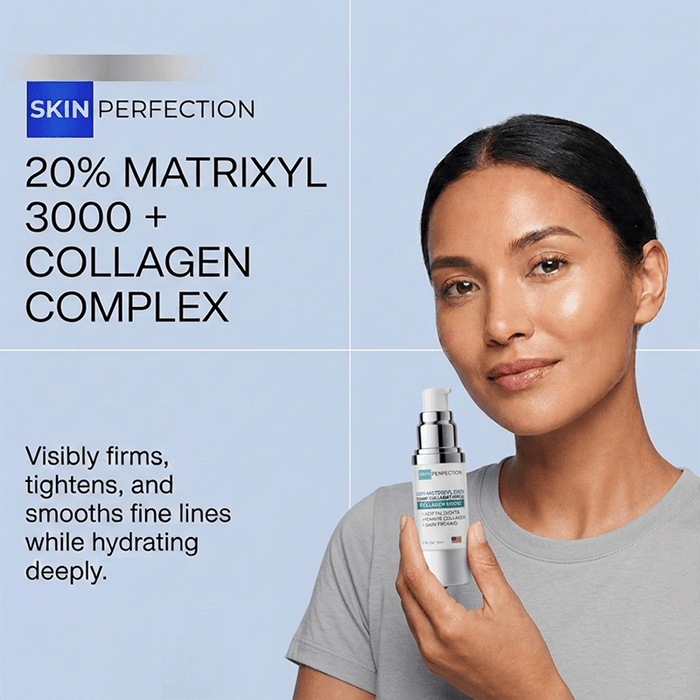 20% matrixyl 3000 serum visibly firms, tightens, and smooths fine lines while hydrating deeply into skin