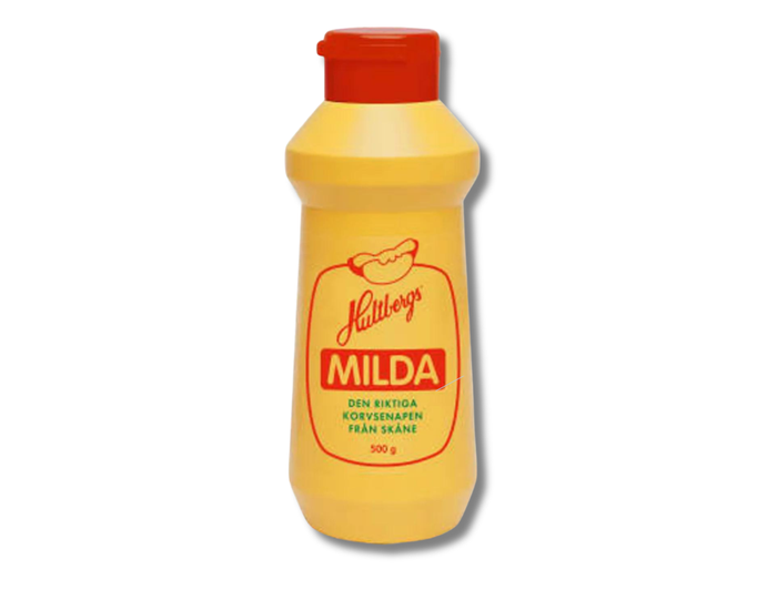 3 Bottles of Hultbergs Milda Senap 500g (17.63 oz) – Authentic Swedish Mild Sausage Mustard