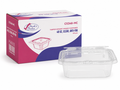 48 oz Clear Anti-fog Tamper evident Hinged Deli Contaners - 50x4/CS