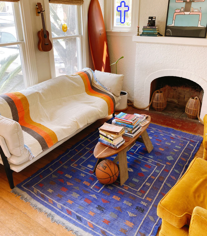 70s - Sustainable Recycled Throw Blanket