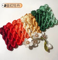 80m Suzhou Embroidery Untwisted Mulberry Silk Thread(#12Colors02  80m*12) - Ronghua Threads