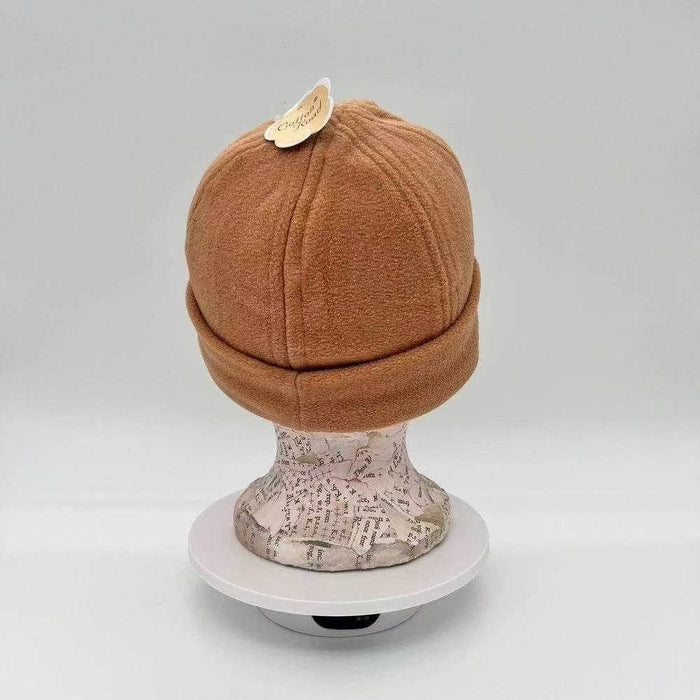Light brown Cotton Road Polar Fleece Beanie for warmth and comfort