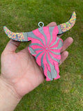 Retro Swirl Aztec Bull Freshie