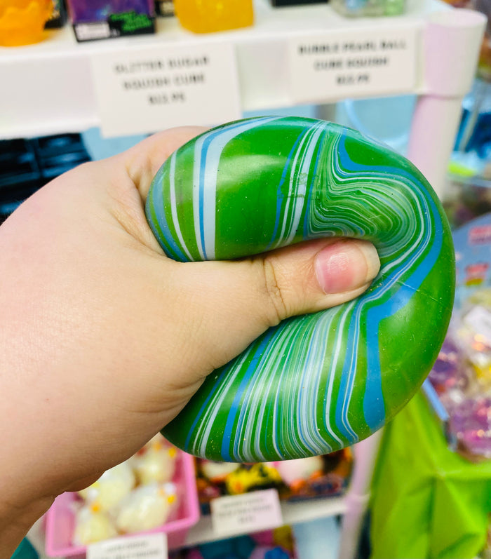 Tie Dye Swirl Cube Squish Toy