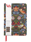 A5 Strawberry Thief Cloth Notebook by William Morris | Notes & Queries