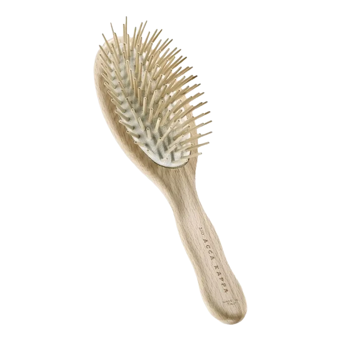 Acca Kappa Oval Brush Beech Wood Wooden Pins