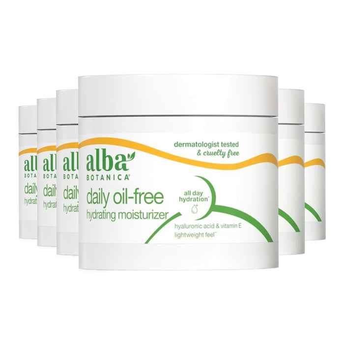 Alba Botanica Aloe & Green Tea Facial Moisturizer 3 oz - 6 Pack