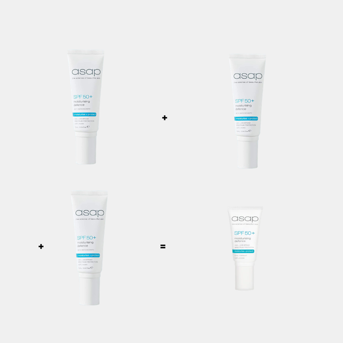 ASAP Skincare Skincare ASAP Moisturising Defense SPF50 Bulk Lot = FREE Travel Size SPF
