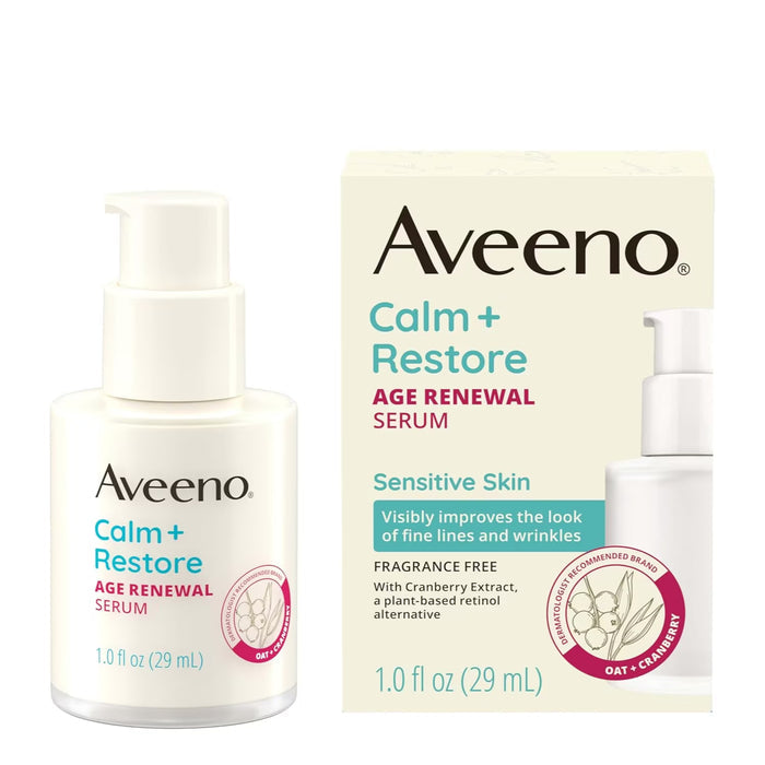 Aveeno Calm + Restore Age Renewal Serum for Sensitive Skin - 1 oz - 12 Pack
