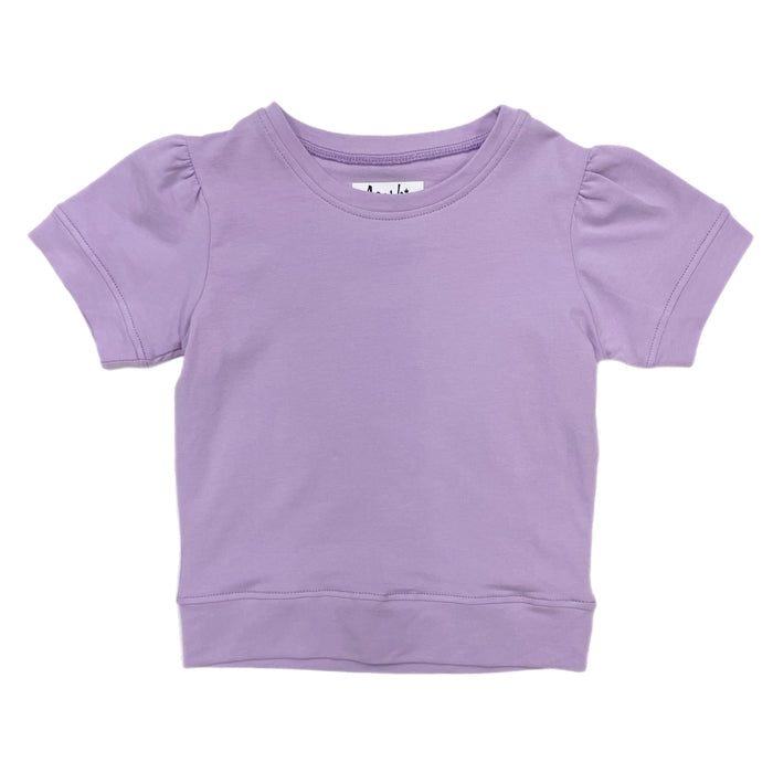 Azarhia S/S Holly Puff Sleeve Shirt-Lavender