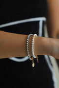 B1205 Silver Bracelet LARGE-Nova Antique Silver Round Box Chain