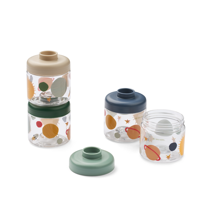 Liewood - Baby Food Boxes - Dominique - Tritan - Universe/Classic Navy