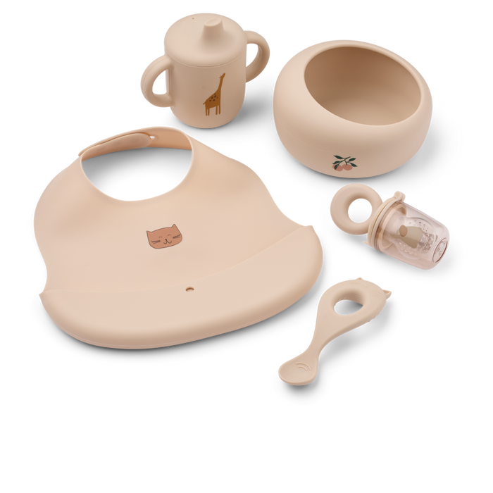 Liewood - Baby Mealtime Set - Mileah - Apple Blossom