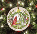 Baxter & Me Christmas Nativity Stable Ornament