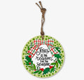 Baxter & Me Jesus is the Reason Wreath Ornament