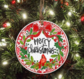 Baxter & Me Quilted Christmas Cardinal Ornament