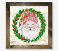 Baxter & Me Quilted Santa Framed Art