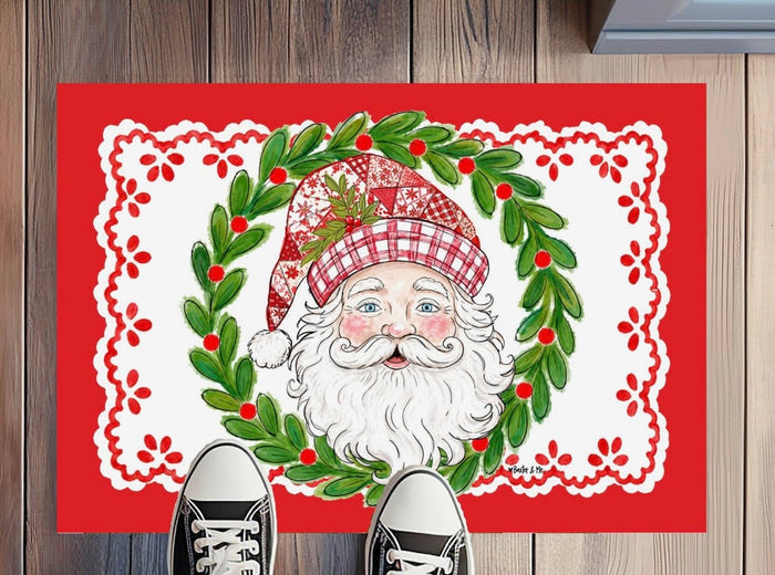 Baxter & Me Quilted Santa Rug Floormat
