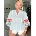 Bayside Blossom Striped Top
