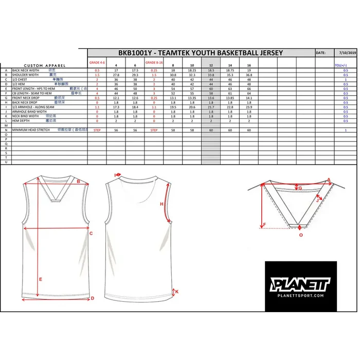 BB-C103 Custom Basketball Top