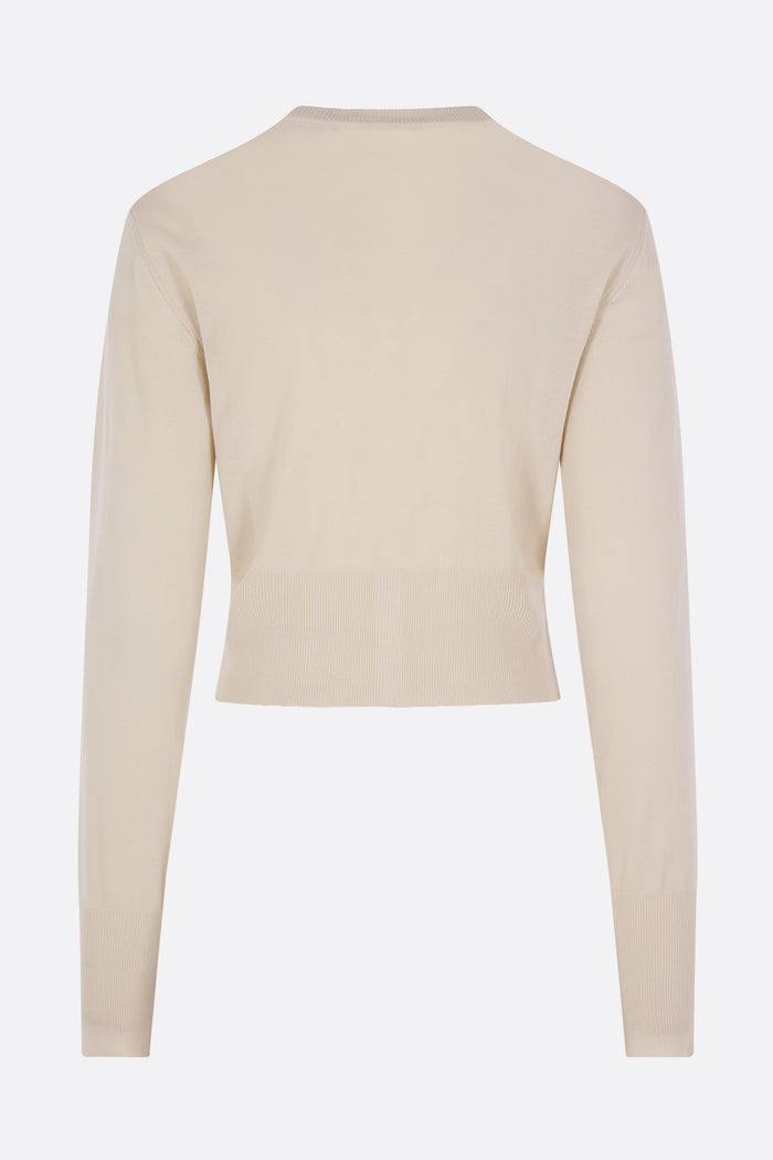 Bea cropped cardigan in cotton