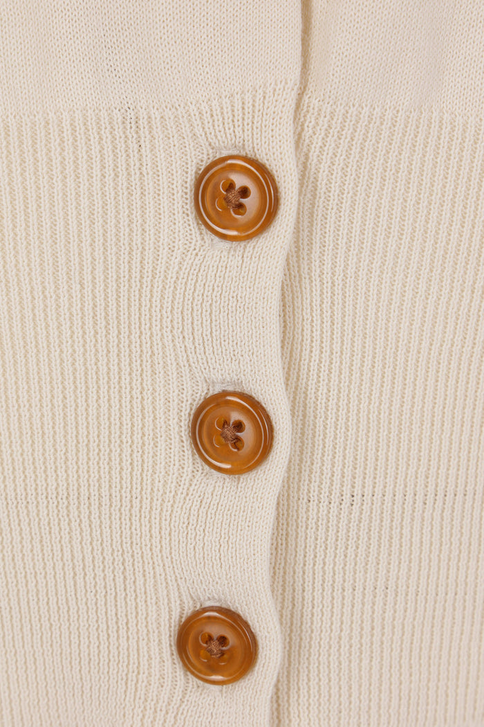 Bea cropped cardigan in cotton