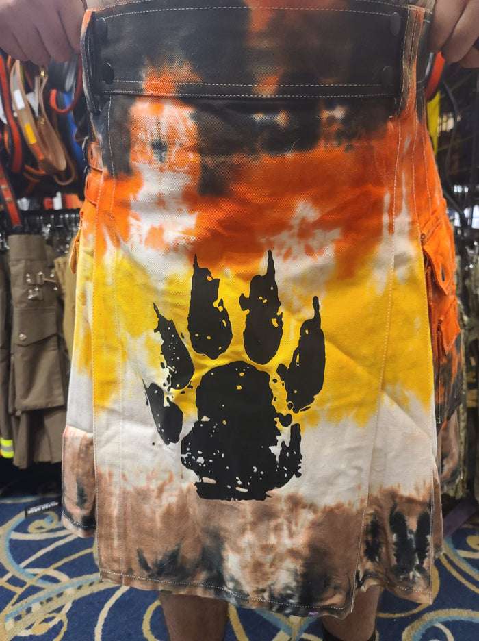 Bear Flag Tie-Dye Kilt by Kilted Bros
