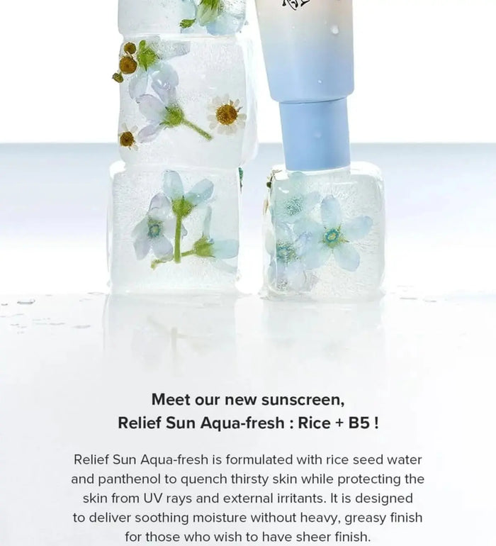 BEAUTY OF JOSEON Relief Sun Aqua Fresh Rice + B5 SPF50+ PA++++ 50 ML - DOKAN