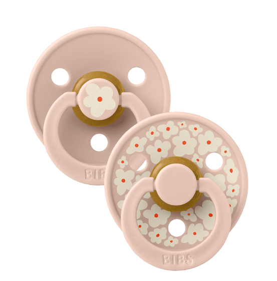 BIBS Pacifier Studio Colour 2 Pack Jasmine Latex Size 2 Blush Mix