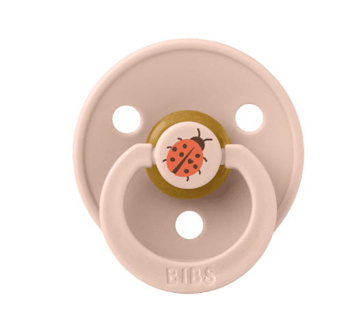 BIBS Pacifier Studio Colour 2 PACK Ladybug Latex size 1 Blush Mix