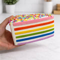 Big Rainbow Cake Slice Squish Toy