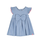 BILLEBLUSH bow metallic-stripes dress