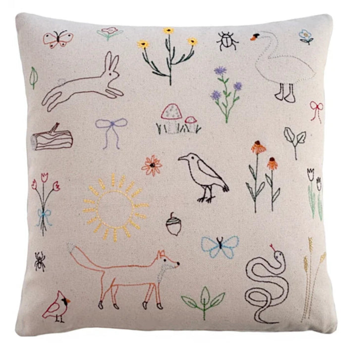 Biota Embroidered Pillow | K Studio