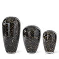 Black & Gold Glass Vases