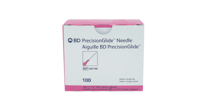 Blood Needles 18Gx1.5" (100/Box)