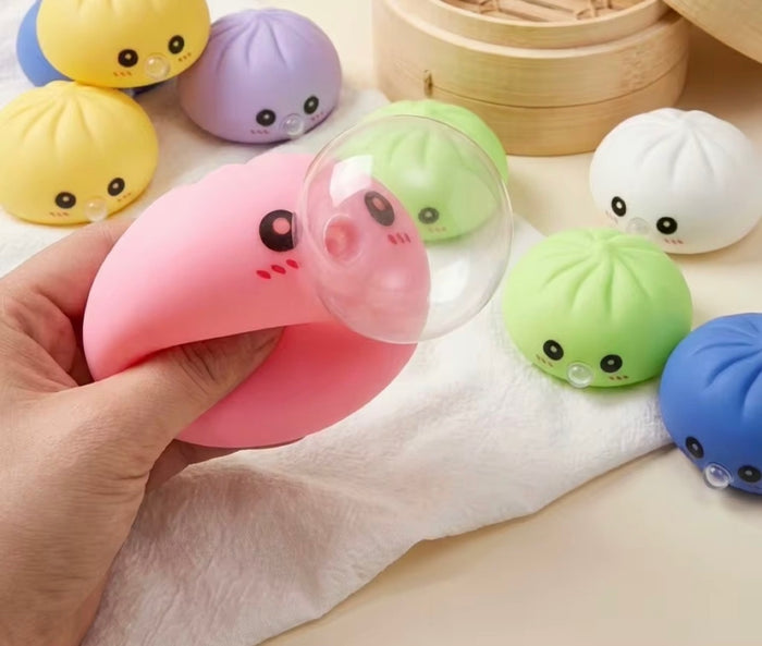 Blowing Bubble Mystery Color Dumpling Squish Toy