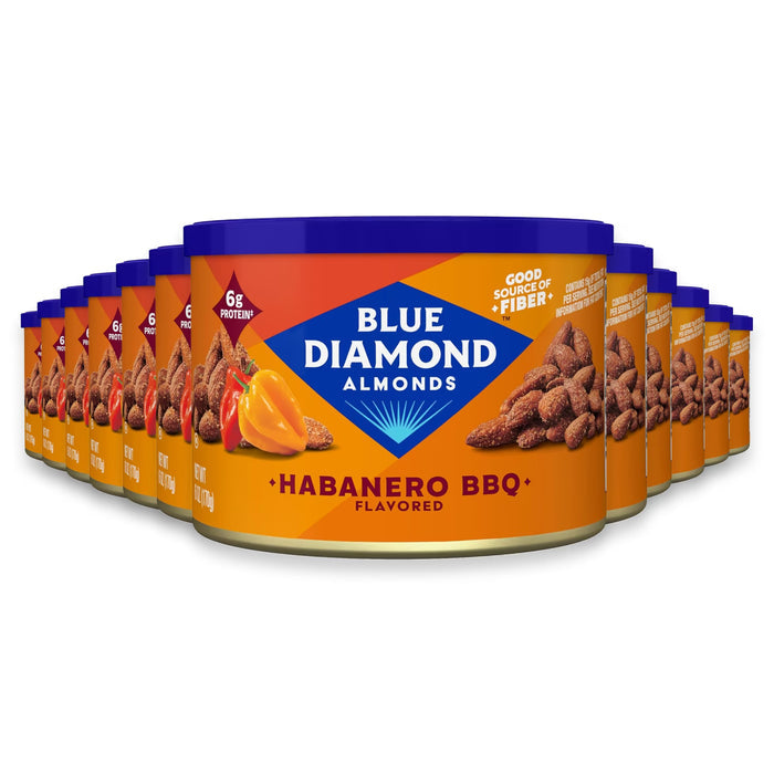 Blue Diamond Bold Habanero BBQ Almonds - 6 oz - 12 Pack