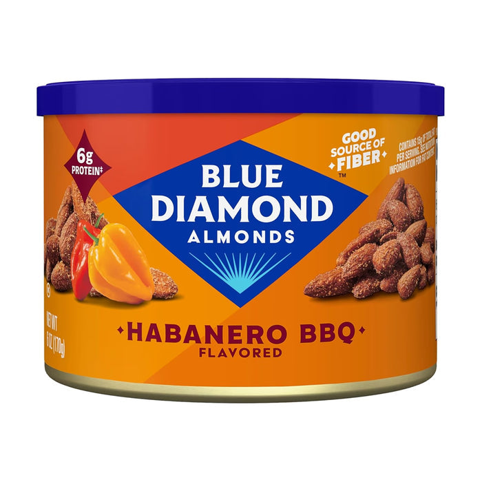 Blue Diamond Bold Habanero BBQ Almonds - 6 oz - 12 Pack
