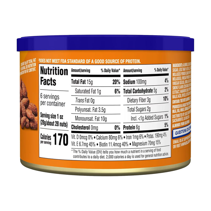 Blue Diamond Bold Habanero BBQ Almonds - 6 oz - 12 Pack