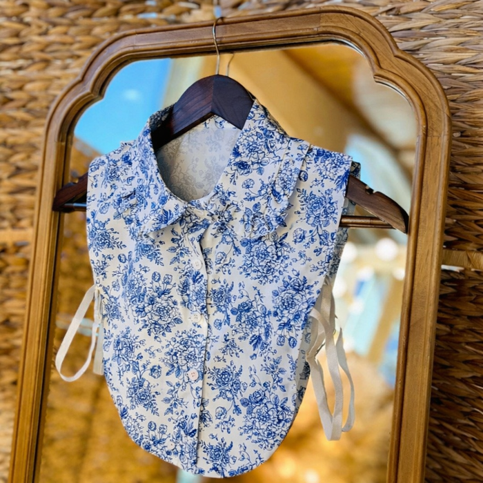 Blue Toile Collar Amanda McLauchlin