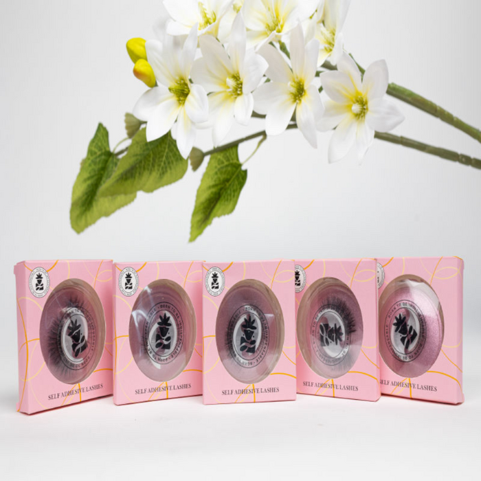 BOBI Self Adhesive Eyelashes SA18 Natural – Soft Lash Curve | Light Everyday Look | No Glue | Easy to Wear | Reusable
