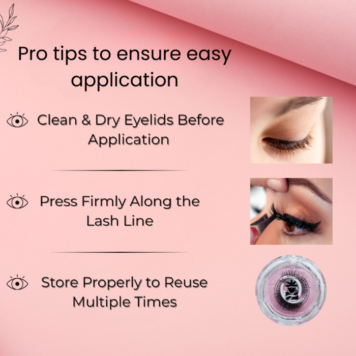 BOBI Self Adhesive Eyelashes SA30 Cat Eye – Winged Corner Volume | Elongated Eye Look | No Glue | Reusable | Quick Stick-On Style